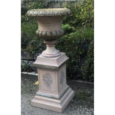 Vase And Its Wooden Sheath