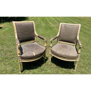 Pair Of Directoire Style Armchairs