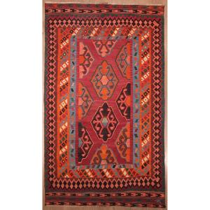 Kilim Gashghaï Kashkuli Iran 240 X 144 Cm
