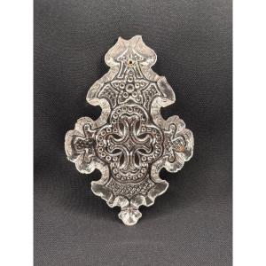 Lot With 10 Crystal Pendants For Chandelier , With Cross And Star, Neogothic