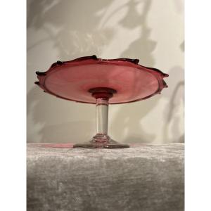 Herbatte Red Glass Floor Display Stand