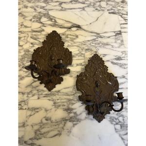 Pair Regency-style Wall Lights