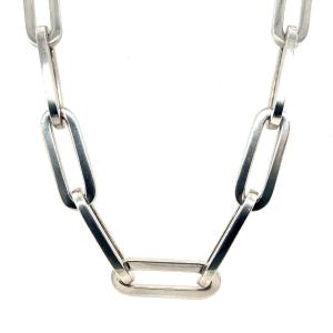 Necklace Paperclip Chain Silver 925