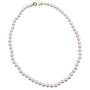 Akoya Pearl Necklace 6-6.5mm 18k Yellow Gold