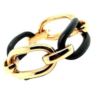 Articulated Bracelet Ebony Rose Gold