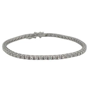 Tennis Bracelet In 18k White Gold With Diamonds