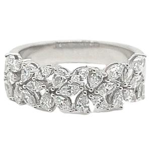 18k White Gold Ring With 1,010 Carat Diamonds