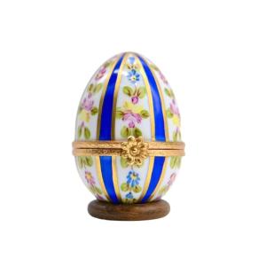 Handmade Porcelain Egg-shaped Clock