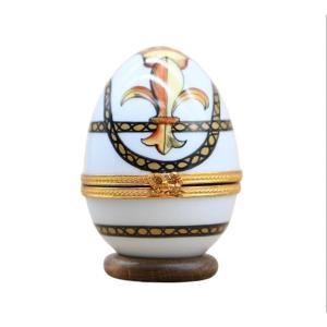 Handmade Porcelain Egg-shaped Clock