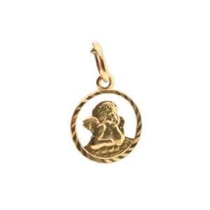 18-karat Gold Pendant Representing An Angel