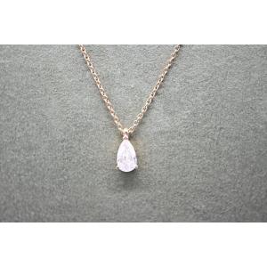 Diamond Solitaire Necklace, 18k Rose Gold