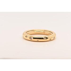 Diamonds Brilliant Cut 0.150 Carats Yellow Gold 18 Carats Ring