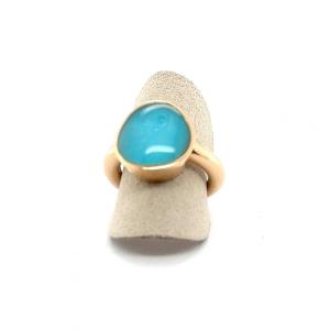 Vhernier Signed Ring In 18-carat Gold, Giotto Chrysoprase Collection 