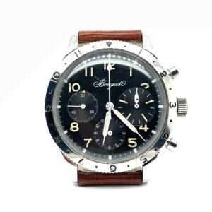 Breguet Type XX Flyback Chronograph Watch, Circa 1970, 3 Counters, Antimagnetic