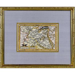 Engraving - Rare Map Of Savoy "sabaudia" - Ep. Early 17th Century