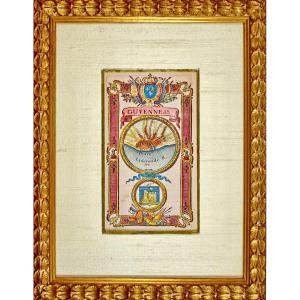 Rare Engraving By Blaye - City Plan - Ep. 18th Century