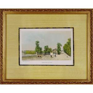 Engraving Entrance To Saint Cloud Park - Ep. 1st Half 19th