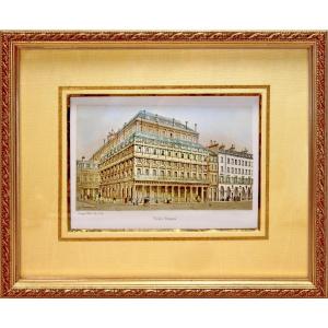 Engraving - Paris - The French Theater - Ep. 19th Century