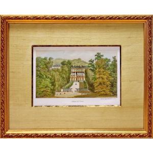 Engraving - Château De Saint Cloud - Ep. 1st Half Of The 19th Century