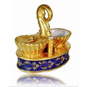 Paris Porcelain Coffin - Early 19th Century