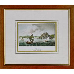 Engraving - View Of Cancale (brittany - 35) - Ep. 18th