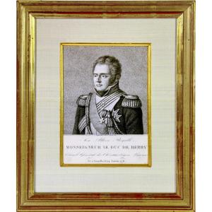 His Royal Highness Monseigneur Le Duc De Berry - Ep. Beginning Of XIXth Century