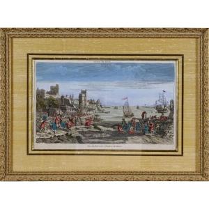 Gravure Du Havre - Vue Du Port Et Des Chantier Du Havre - Ep. XVIIIe - Optical View