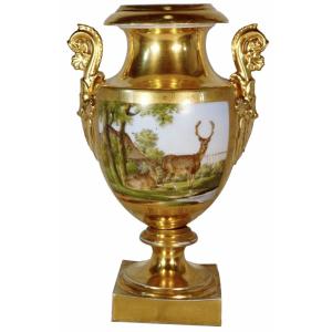 Baluster Vase - Paris Porcelain - Ep. Debut XIXe