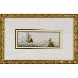 Maritime Correspondence Signs - Marine Engraving - 18th C.