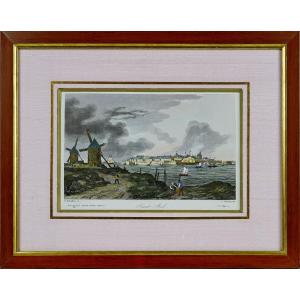 Engraving Of The Town Of