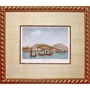 Engraving By Ajaccio - Corsica - Ep. 1st Half Of The 19th Century