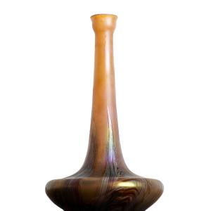 Iridescent Art Nouveau Vase Jugendstil 1900 Bohemian Wilhelm Kralik, Loetz, Konig