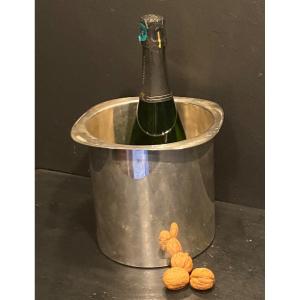 Champagne Bucket In Silver Metal