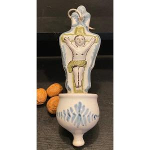 1 Bénitier En Faïence