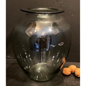 Large Slightly Smoked Vase Signed Daum Nancy France