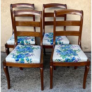 Suite De Quatre Chaises Restauration