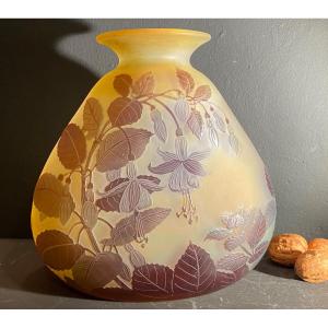 Nancy School Vase, Art Nouveau, Signed Galle