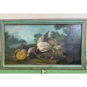 Painting, Painting Of A Still Life With Ducks