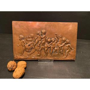 Bas Relief, Children's Baccanales Signed Th Gengragel