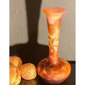 Soliflrore Vase School Of Nancy Signed Gallé