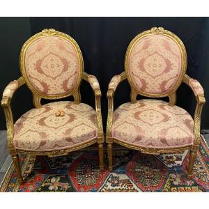 Pair Of Louis XVI Style Cabriolets