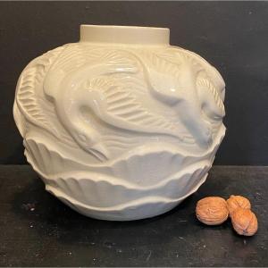 Art Deco Seagull Vase