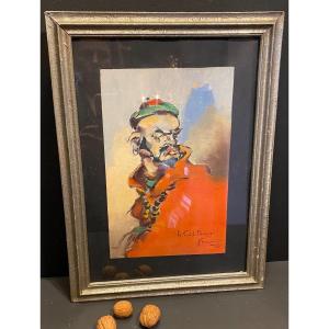 Painting, “the Red Caid”
