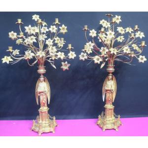 Pair Of Very Large Candelabra