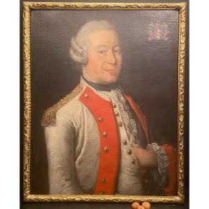 18th Century Portrait Of An Infantry Officer