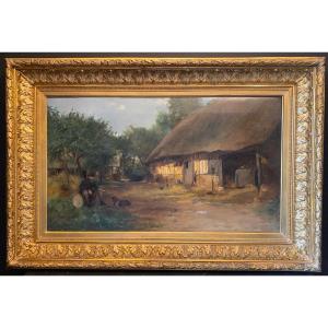 Large Painting, Painting Signed Je Delahaye