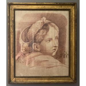 Sanguine, Young Girl With Turban