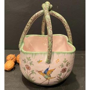Moustier Earthenware Basket.