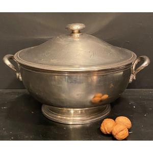 Silver Metal Soup Tureen