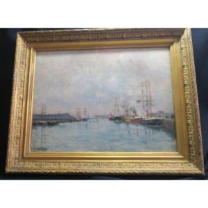 Painting, Marine Painting Signed Flameng